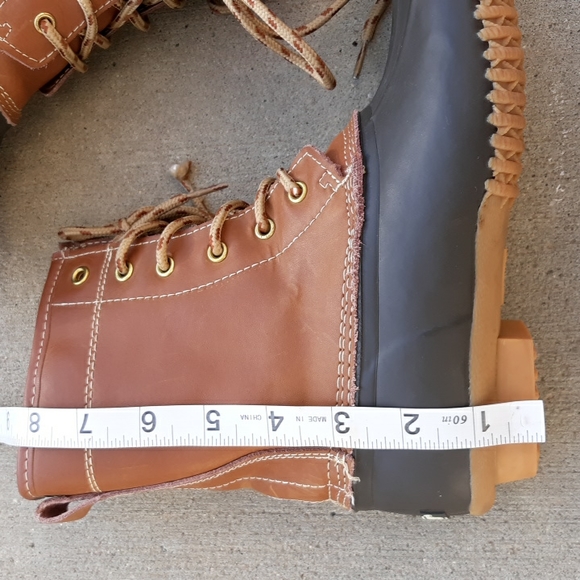 Khombu Sz 6 Letty Lace Up Steel Shank Duck Boots - Picture 11 of 17